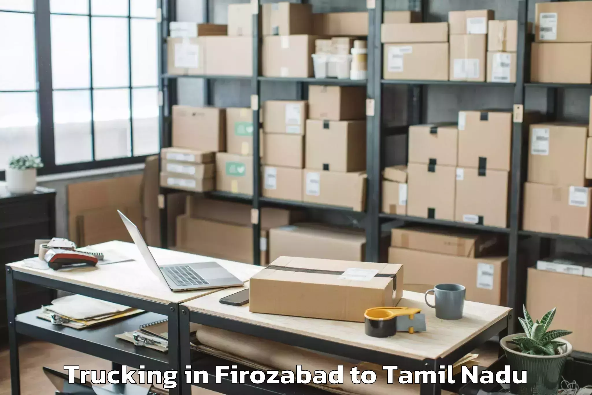 Easy Firozabad to Palamedu Trucking Booking